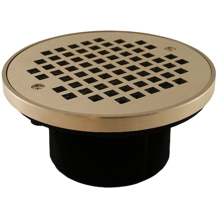 Jones Stephens 3-1/2in. IPS ABS Spud with 6in. Nickel Bronze Strainer with Ring D57407